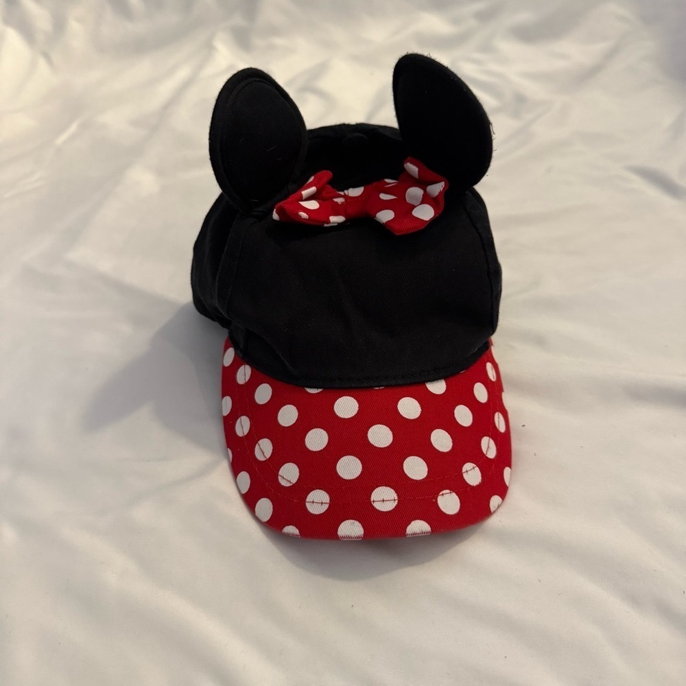 NWOT Disney Minnie Mouse Ear Baseball Cap with Polka Dots